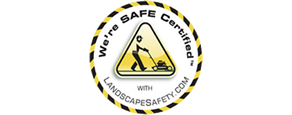 We're Safe Certified logo from LandscapeSafety.com 