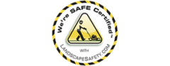 We're Safe Certified logo from LandscapeSafety.com