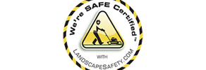 We're Safe Certified logo from LandscapeSafety.com